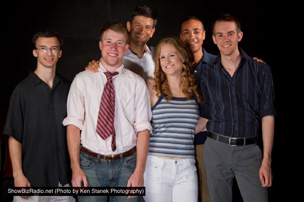 (L-R): Mike Milillo, Nick Huber, Kevin Kostic (playwright), Sarah Jachelski, Chris Jones, and Josh Kemper.